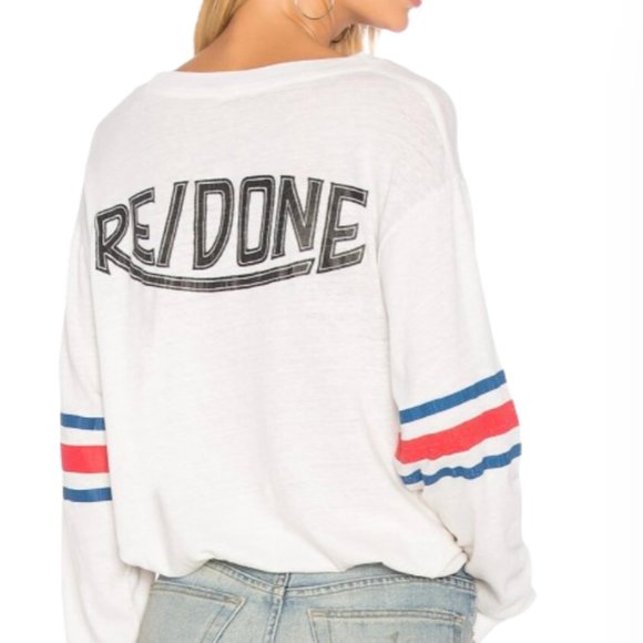 Re/Done Tops - RE/DONE Graphic Long Sleeve Tee - M NWOT